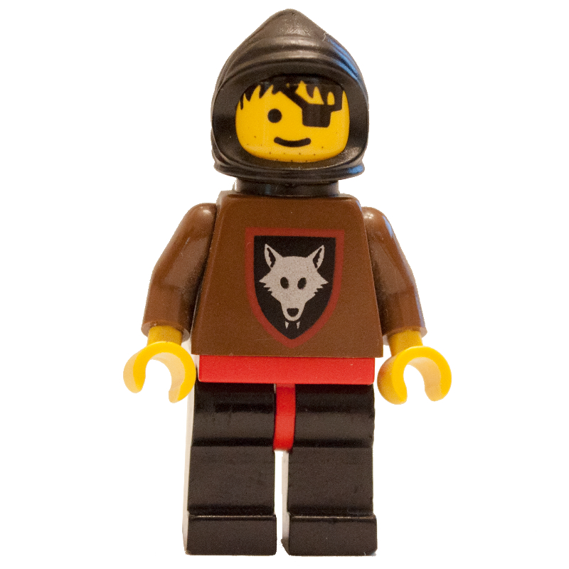 LEGO Fighter (Wolfpack) - Black Hood, Black Plastic Cape (fig-006883)