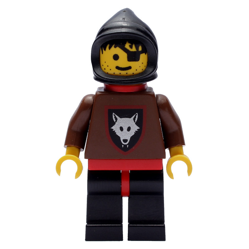LEGO Fighter (Wolfpack) - Black Hood, Red Plastic Cape (fig-006885)