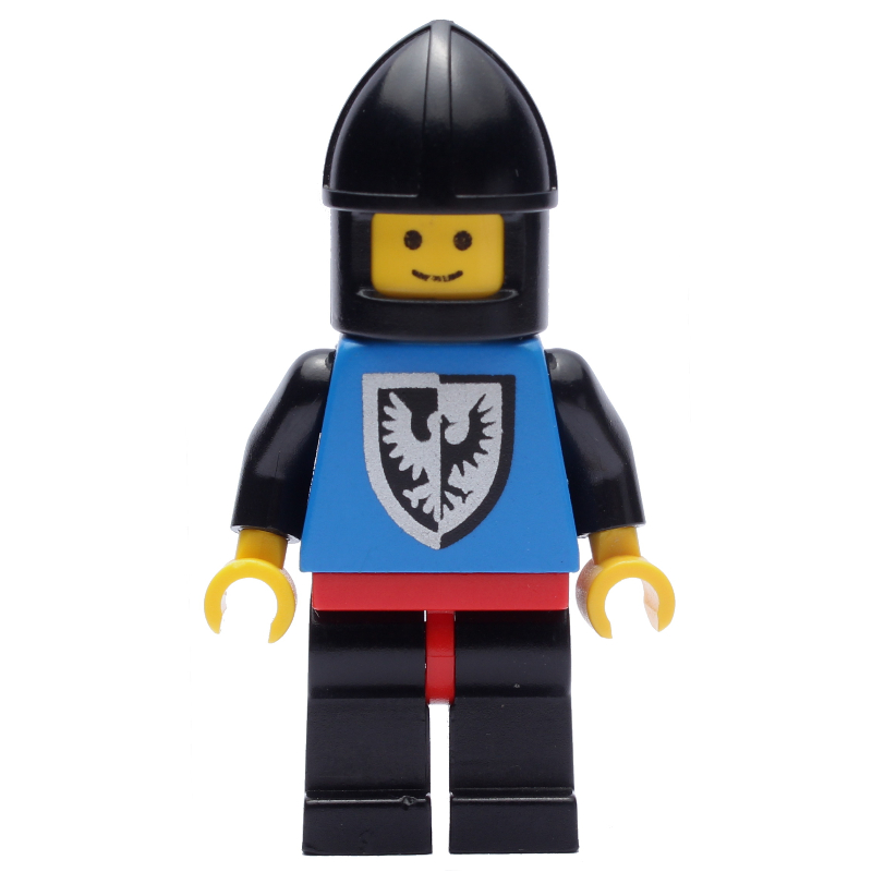 LEGO Knight (Black Falcons) - Black Legs, Chin-Protector (fig-006886)
