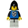 Knight (Black Falcon) - Light Gray Legs, Neck-Protector