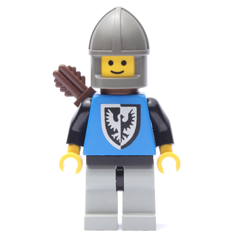 LEGO Archer (Black Falcon) - Light Gray Legs, Chin-Guard (fig-006890)