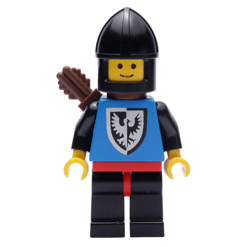 LEGO Archer (Black Falcon) - Black Legs, Red Hips, Chin-Guard (fig-006893)