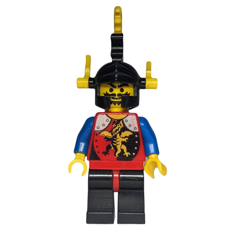 LEGO Knight (Dragon Knights) - Black Legs, Yellow Plumes (fig-006904)