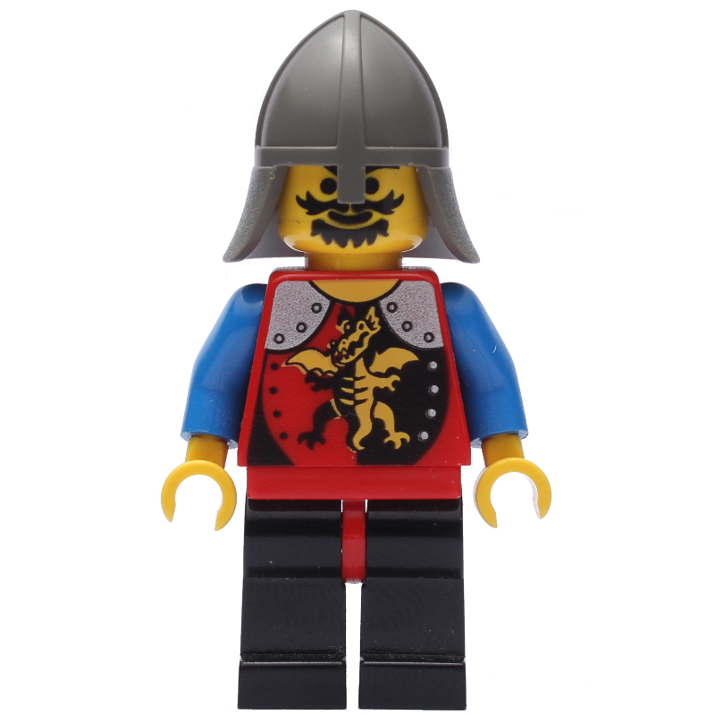 LEGO Knight (Dragon Knights) - Black Legs, Neck-Protector (fig-006906)
