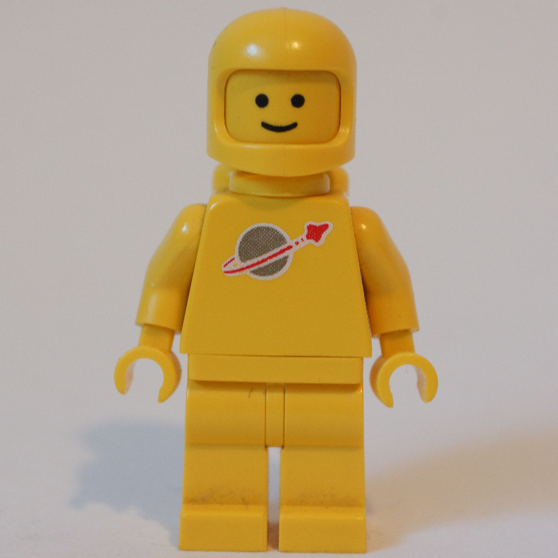 LEGO Classic Spaceman, Yellow with Airtanks (3842a Helmet) (fig-006908)