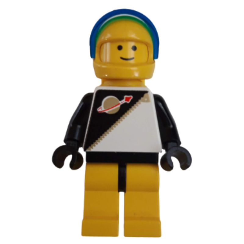 LEGO Futuron Spaceman, Black and Yellow with Airtanks and Dark Blue Visor (fig-006948)