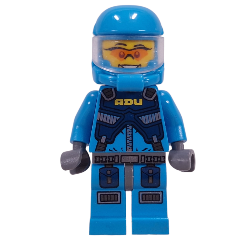 LEGO ADU Soldier, Orange Sunglasses, Dark Bluish Gray Hips (fig-006987)