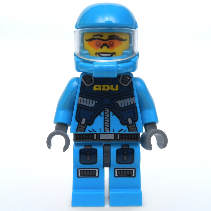 LEGO ADU Soldier, Orange Sunglasses, Azure Hips (fig-006989)