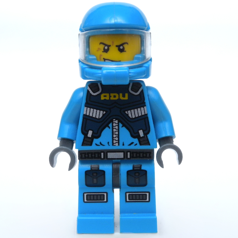 LEGO ADU Soldier, Snarl / Surprised, Dark Azure Hips (fig-006990)