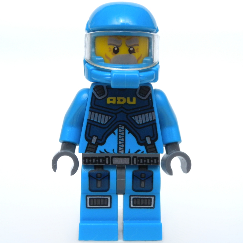 LEGO ADU Soldier, Gray Moustache (fig-006994)