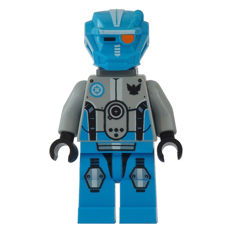 LEGO Robot, Dark Azure with Neck Bracket (fig-007002)