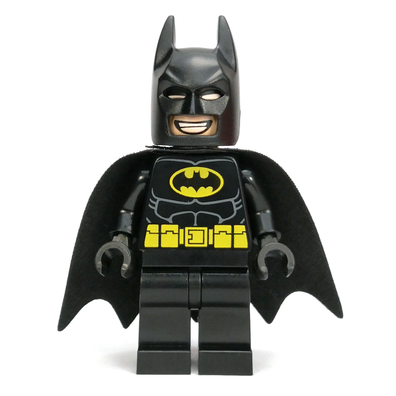 LEGO Batman, Black Suit, Black Cape and Cowl, Yellow Batman Logo, Black Headband (fig-007028)