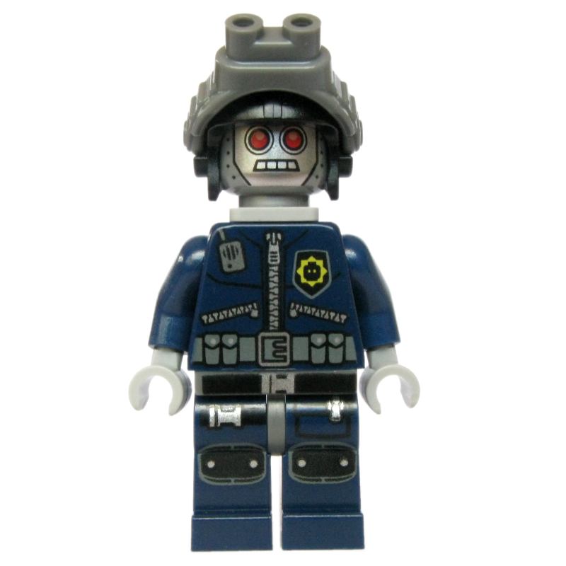 LEGO Robot Police, Helmet with Night Vision Goggles, Neck Bracket (fig-007037)