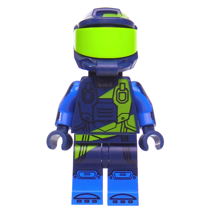 LEGO Rex Dangervest, Spacesuit with Neck Bracket (fig-007073)