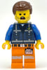 Emmet, Dark Blue Rex Dangervest Vest, Smudged Stubble