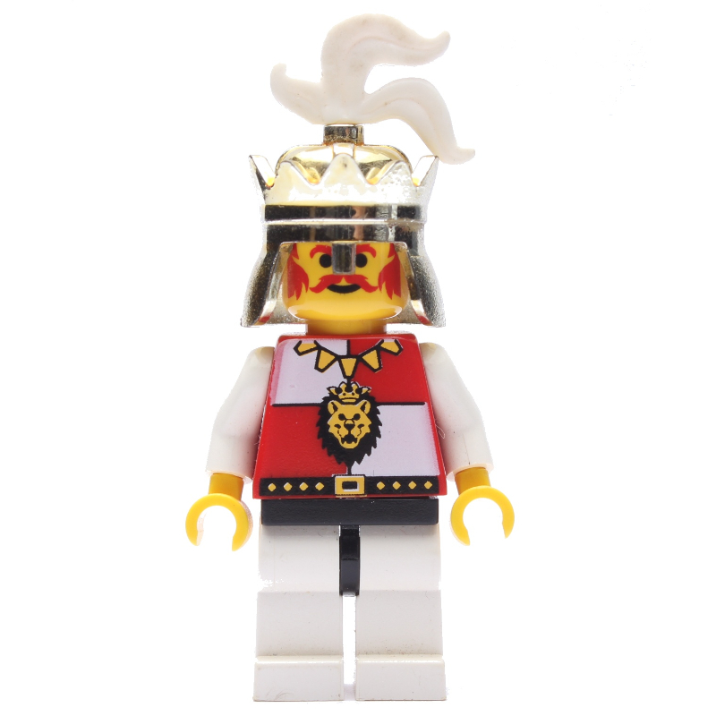 LEGO King (Royal Knights) - White Legs, Black Hips (fig-007106)
