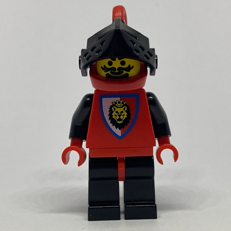 LEGO Knight (Royal Knights) - Black Legs, Red Helmet, Red Plume (fig-007108)