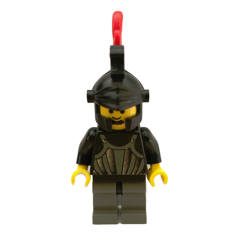 LEGO Knight (Fright Knights) - Black Helmet, Red Triple-Plume (fig-007112)