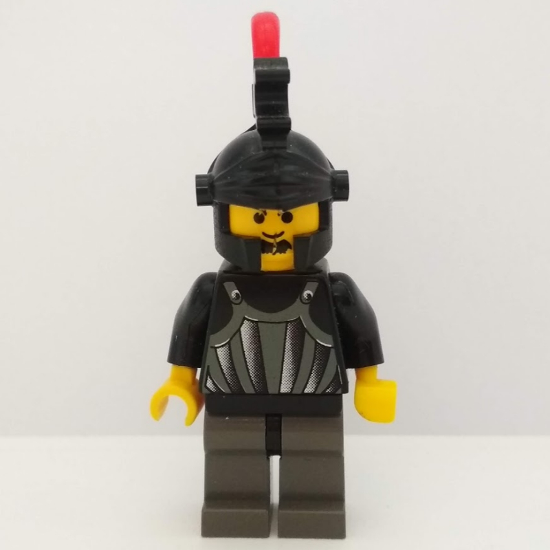 LEGO Knight (Fright Knights) - Black Helmet, Red Plume (fig-007113)