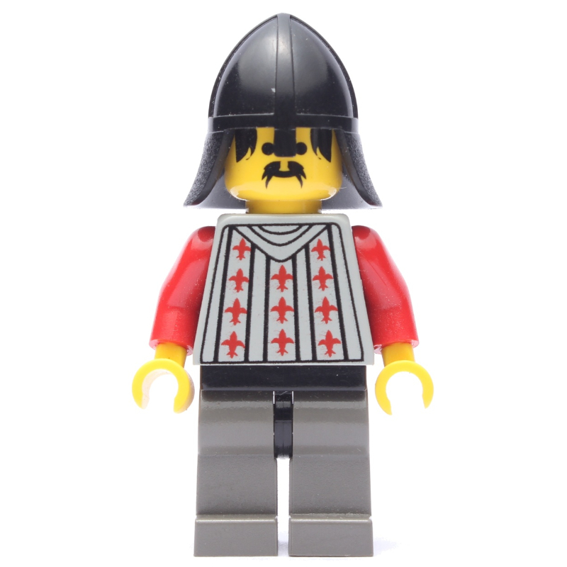 LEGO Knight (Fright Knights) - Dark Gray Legs, Black Neck-Protector (fig-007115)