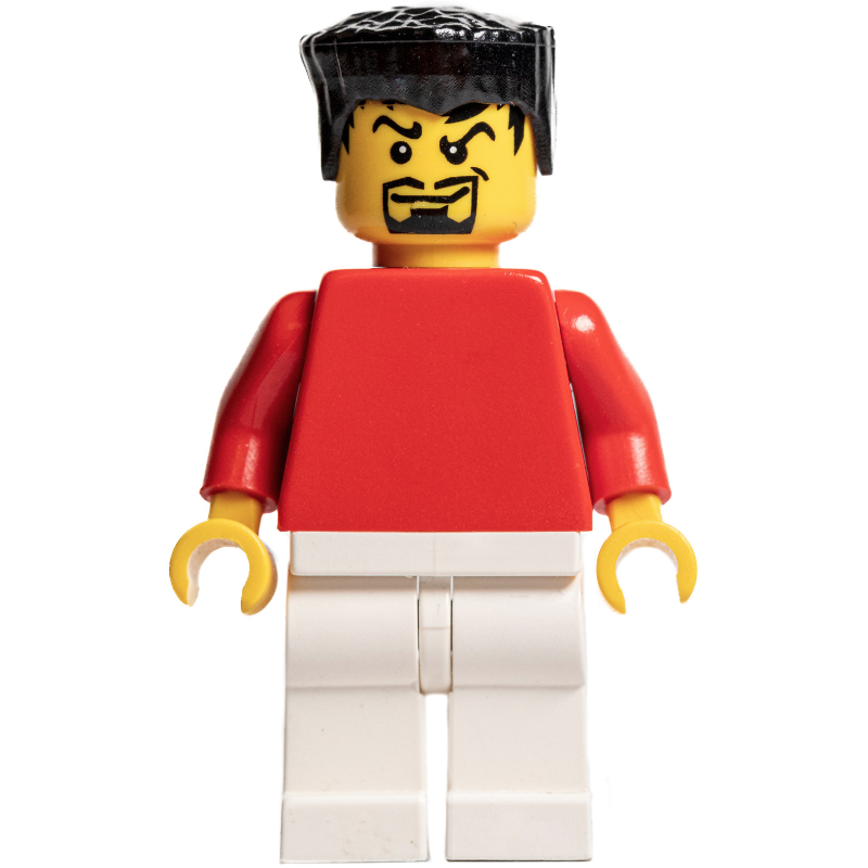 LEGO Soccer Player Red Plain Torso, White Legs 2 (fig-007123)