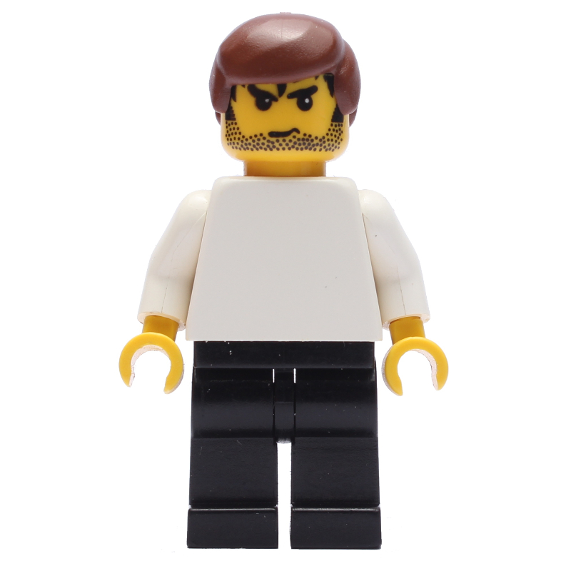 LEGO Soccer Player White Plain Torso, Black Legs 5 (fig-007131)