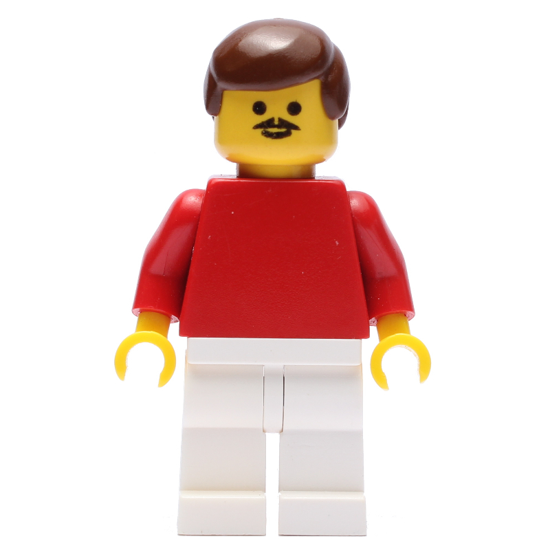 LEGO Soccer Player Red Plain Torso, White Legs 6 (fig-007140)