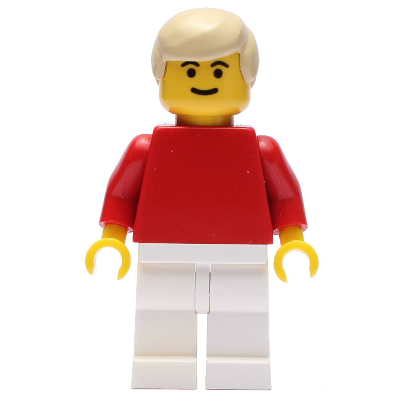LEGO Soccer Player Red Plain Torso, White Legs 8 (fig-007141)