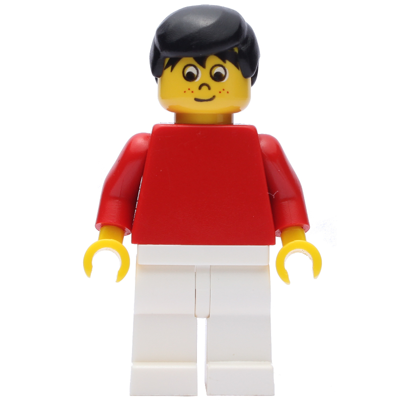 LEGO Soccer Player Red Plain Torso, White Legs 10 (fig-007144)