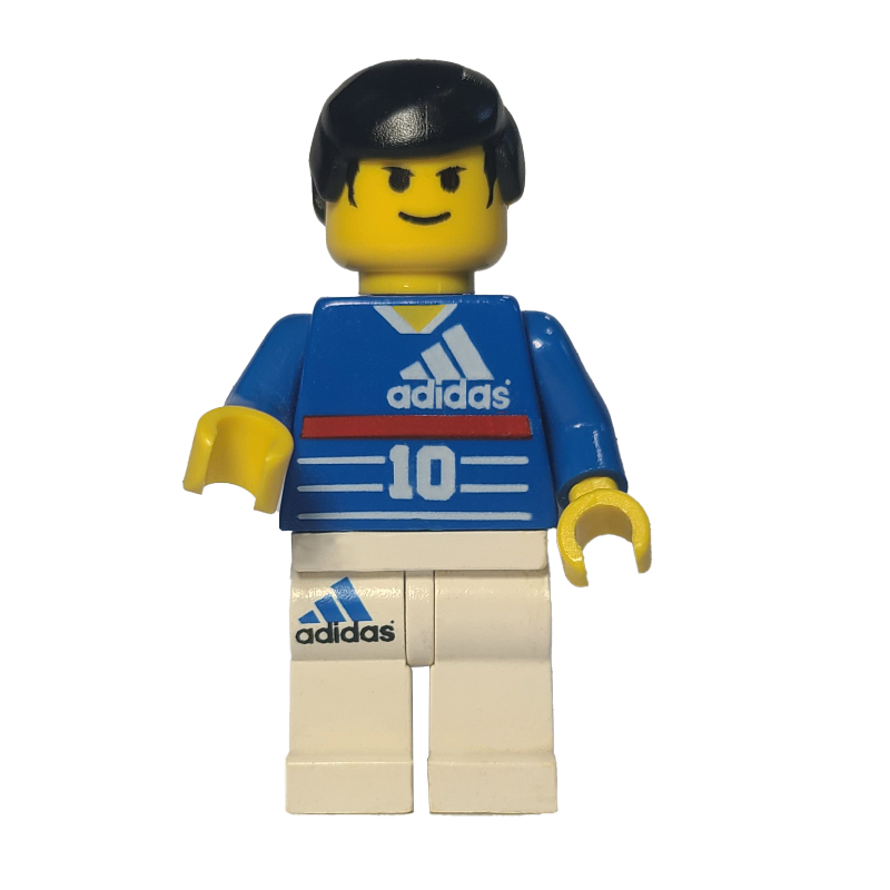 LEGO Soccer Player Blue Torso, White Legs #10 - Zidane (fig-007146)