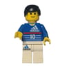 Soccer Player Blue Torso, White Legs #10 - Zidane