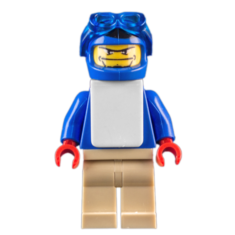 LEGO Snowboarder, Blue, Blue Helmet (fig-007151)