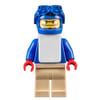 Snowboarder, Blue, Blue Helmet