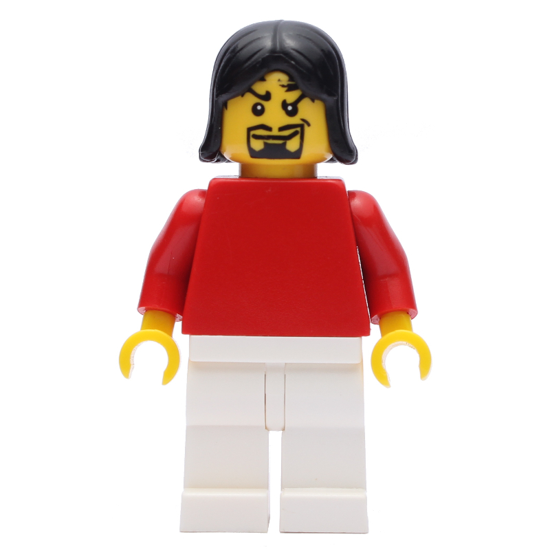 LEGO Man - Red Torso, White Legs (fig-007160)