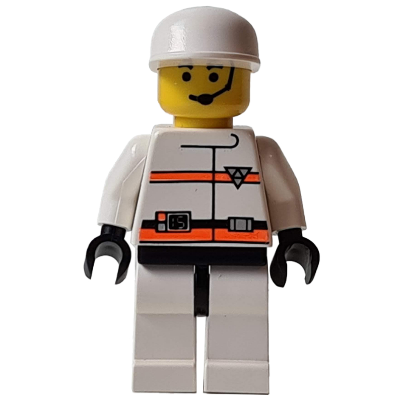 LEGO Man - White Torso R.E.S.Q, White Legs, White Cap (fig-007169)