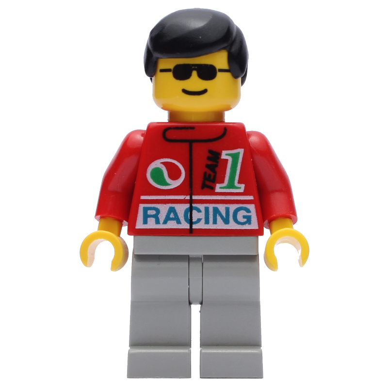 LEGO Man - Red Octan Torso, Light Grey Legs (fig-007174)
