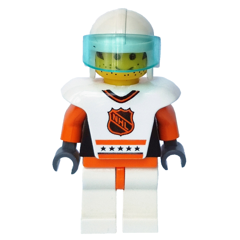 LEGO Hockey Player White Vest #4 (fig-007187)