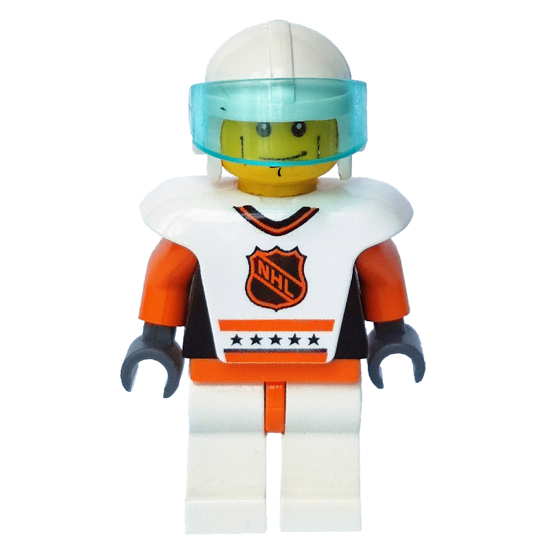 LEGO Hockey Player White Vest #6 (fig-007188)