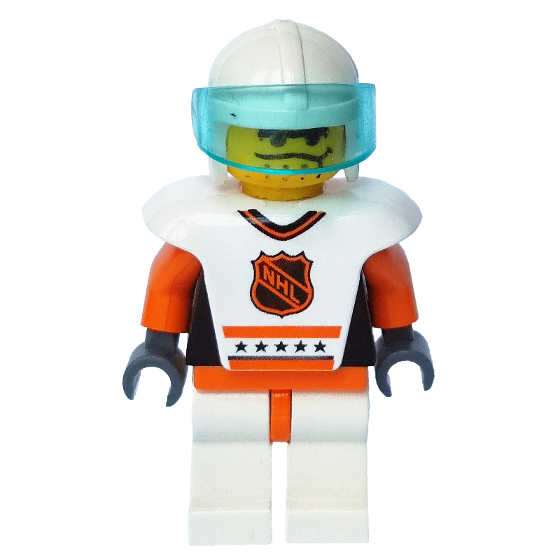 LEGO Hockey Player White Vest #8 (fig-007189)