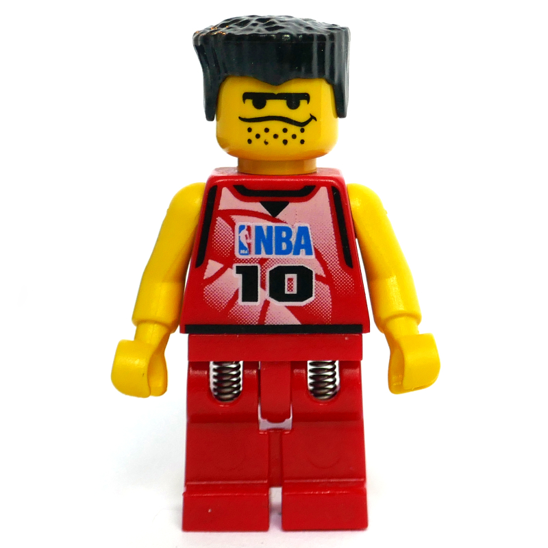 LEGO Basketball Player, Red  Torso, Red Legs #10 (fig-007205)