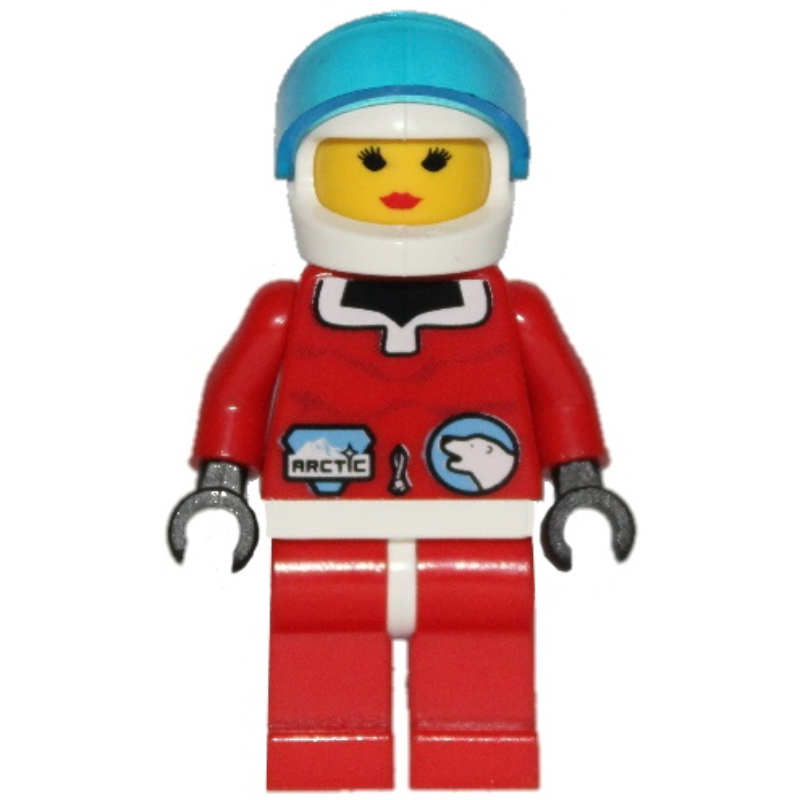 LEGO Arctic Crew, Red, Helmet and Visor (fig-007212)