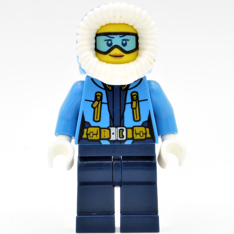 LEGO Arctic Explorer, Hood, Printed Light Blue Goggles (fig-007214)