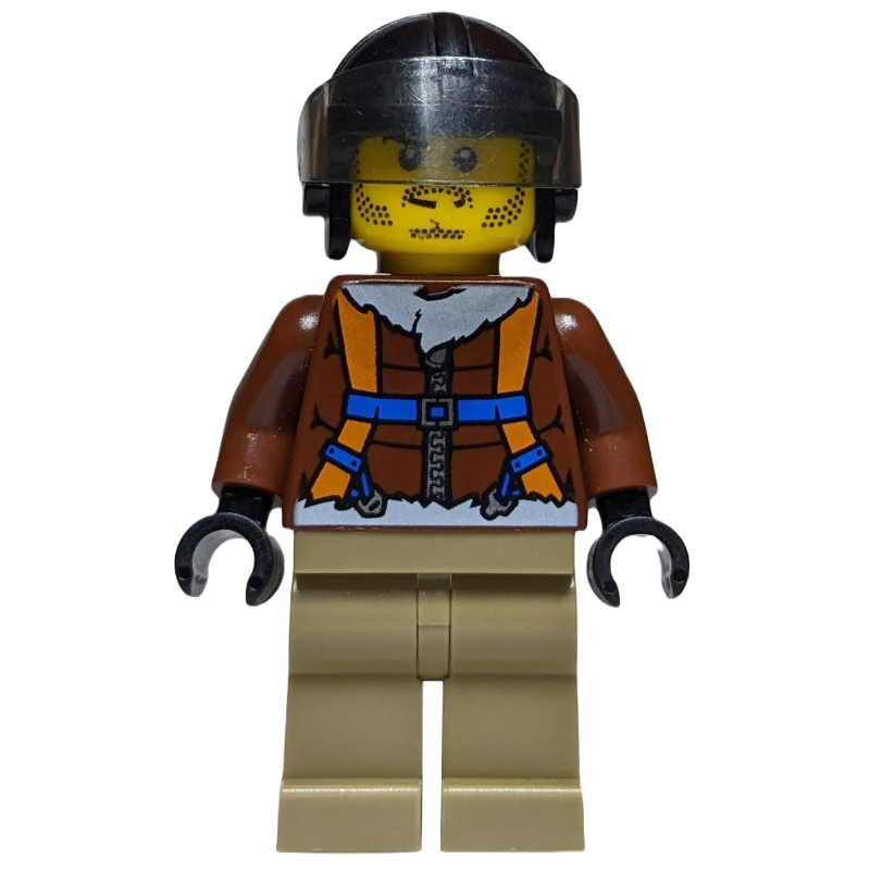LEGO Arctic Explorer, Pilot, Black Helmet, Stubble (fig-007222)