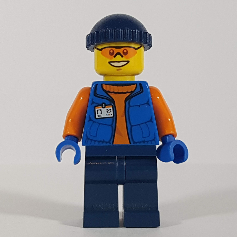 LEGO Arctic Explorer, Dark Blue Hat, Orange Sunglasses (fig-007229)