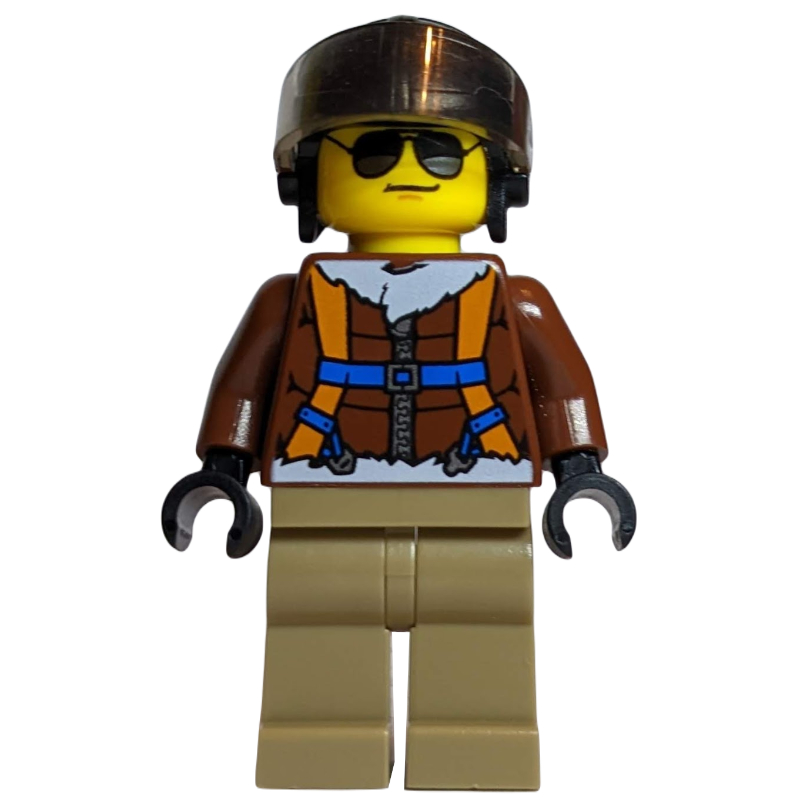 LEGO Arctic Explorer, Pilot, Black Helmet, Sunglasses (fig-007231)