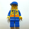 Coast Guard, Yellow Jacket with Zipper, Radio and Badge, Blue Cap, Cheek Lines