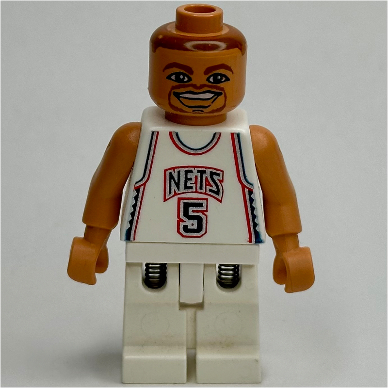 LEGO Jason Kidd, New Jersey Nets #5, White (fig-007317)