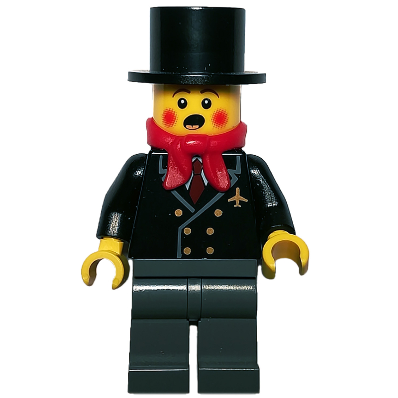 LEGO Caroler, Man, Jacket with Plane (fig-007327)