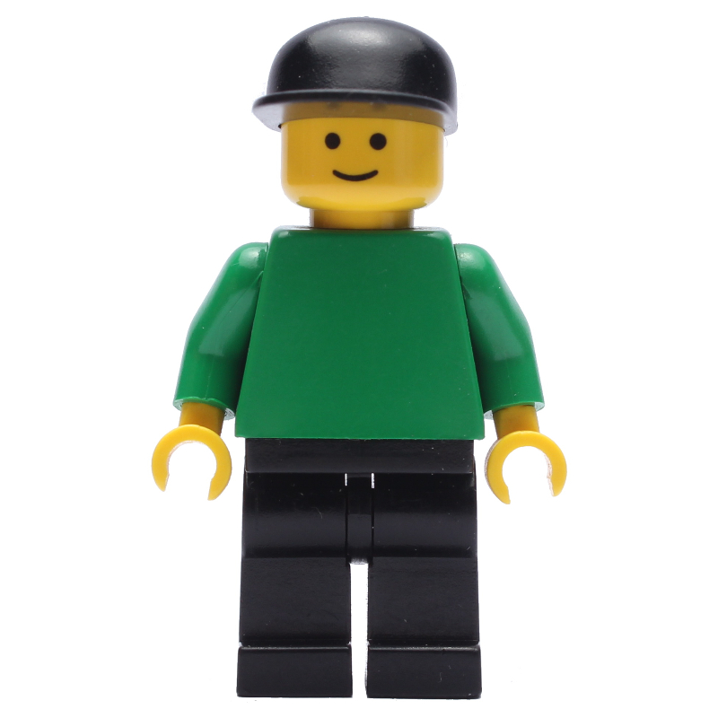 LEGO Green Torso, Black Legs, Black Cap (fig-007353)