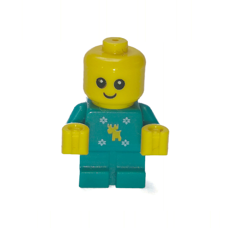 LEGO Baby, Dark Turquoise with Moose and Snowflakes (fig-007357)